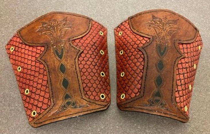 Dragon Scaled Vendel Style Vambraces
