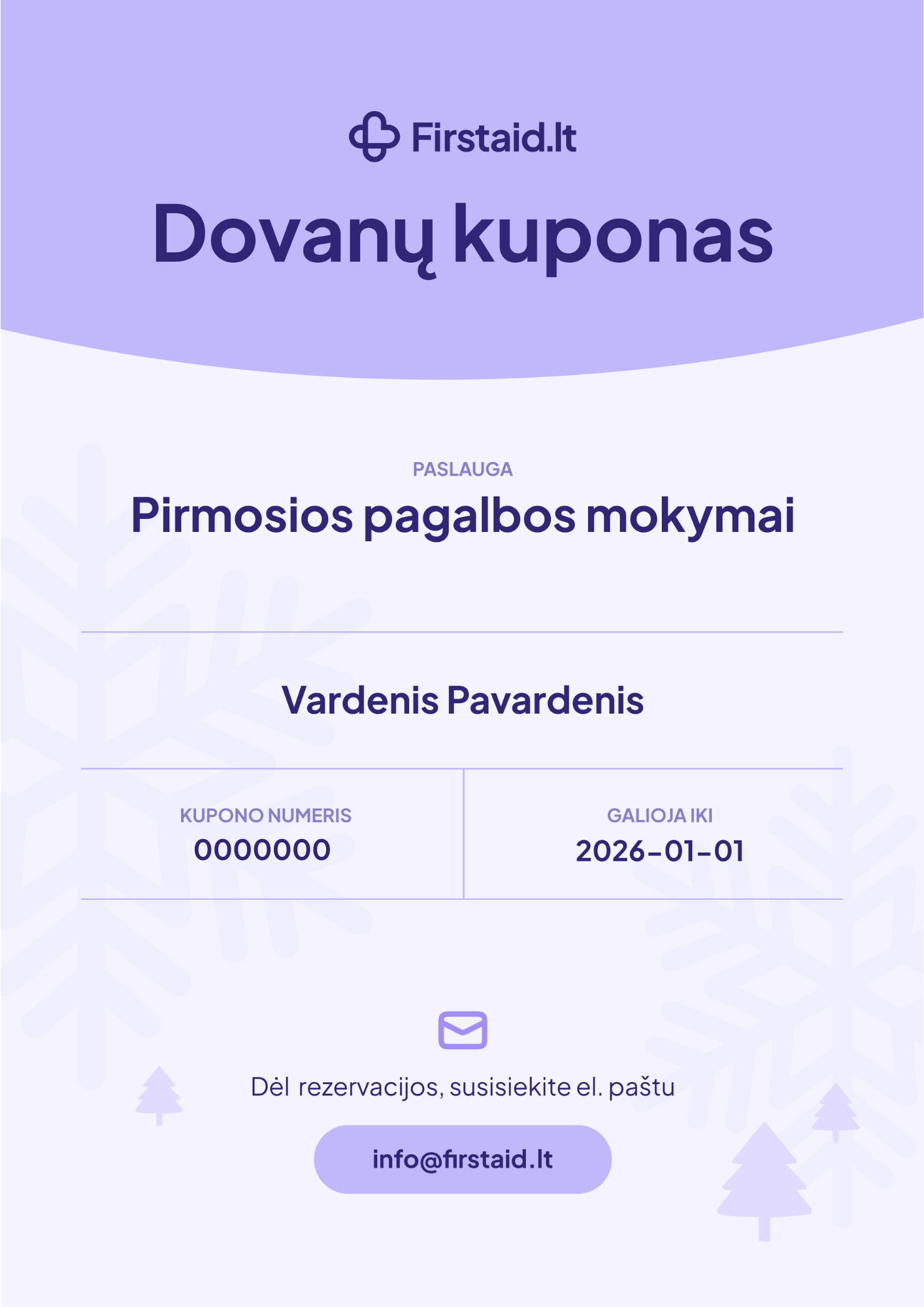 Dovanų kuponas