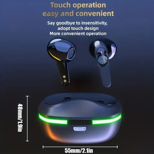 Pro60 Wireless Headset HiFi Stereo Music Headphone With Mic Sports In-Ear Earbud Super Long Battery Life For Android/IOS
