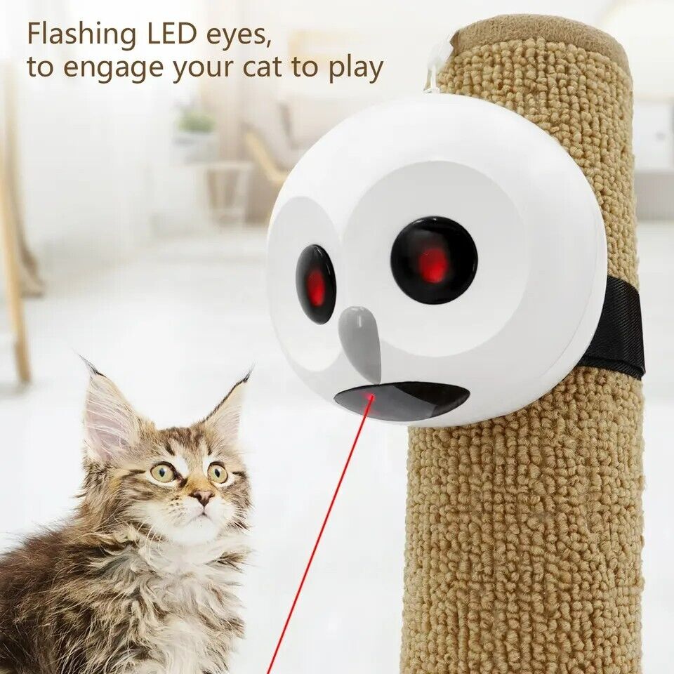 OWL Interactive Laser Cat Toy, Infrared Automated Dual-Time Setting