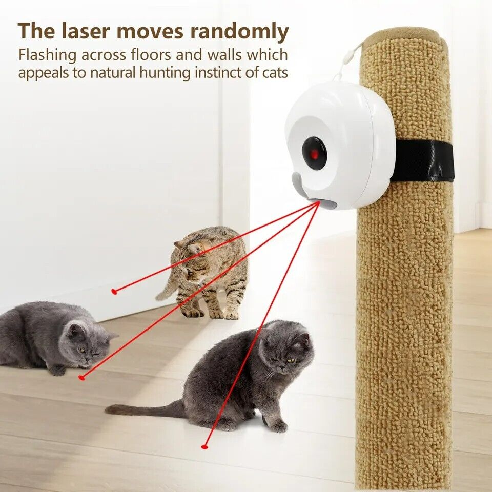 OWL Interactive Laser Cat Toy, Infrared Automated Dual-Time Setting