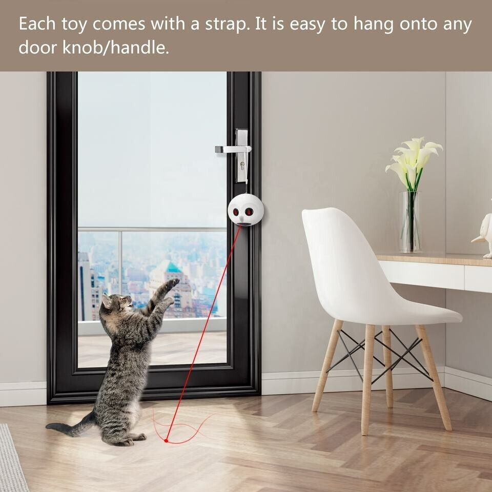 OWL Interactive Laser Cat Toy, Infrared Automated Dual-Time Setting
