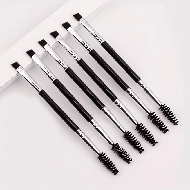6-Piece Dual-Ended Eyebrow Brush Set