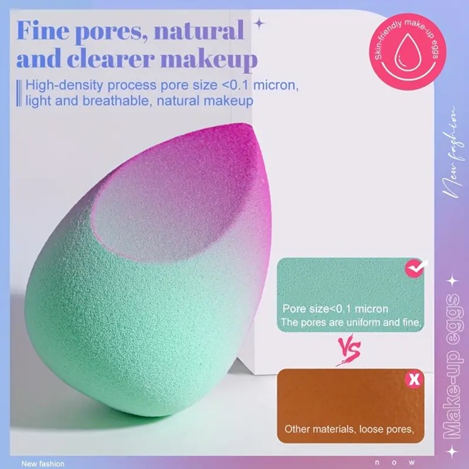 2-pc Gradient Color Makeup Sponges
