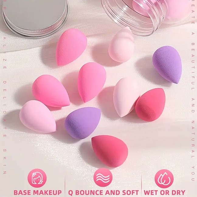 50-Piece Multifunctional Mini Water Drop Beauty Sponges