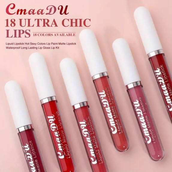 Cmaa Du Waterproof and Long-Lasting Liquid Matte Lipstick