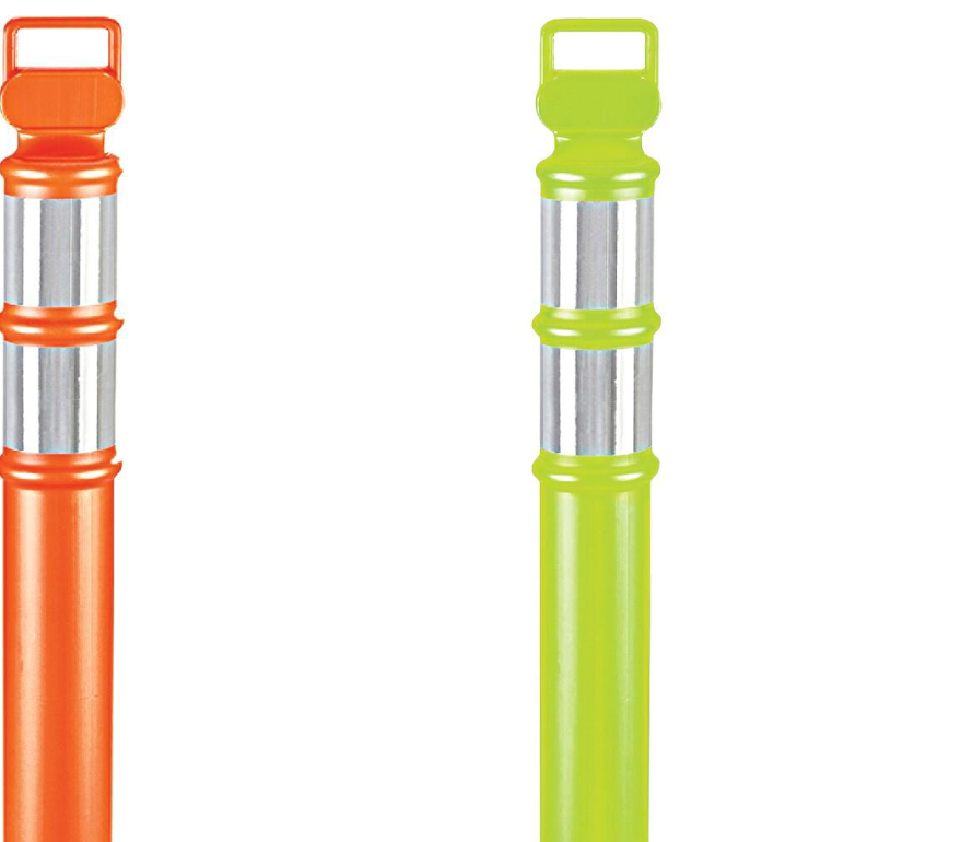 Reflective Safety Delineator Posts W/10lb Base