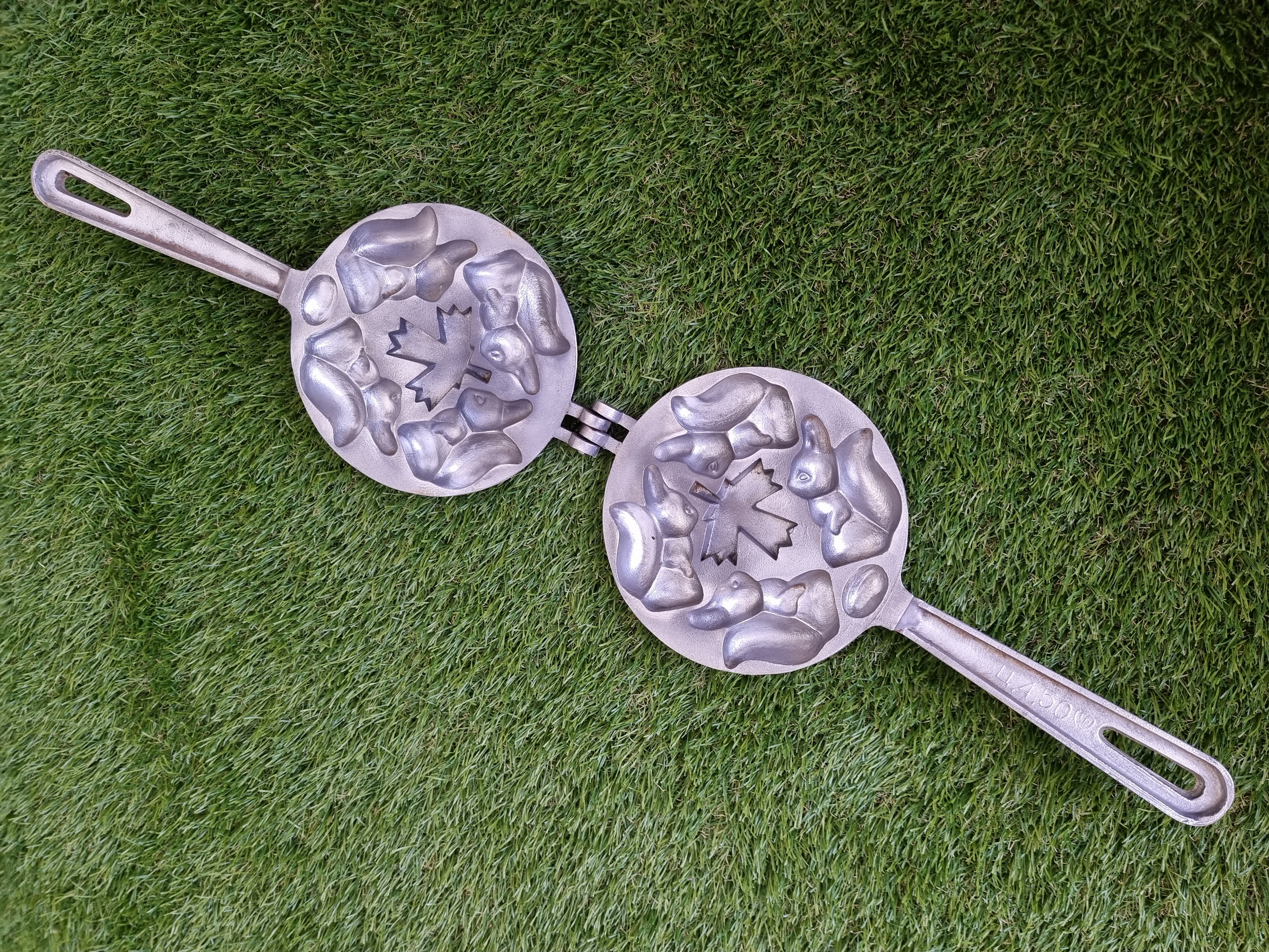 Asorti (voveraitės, riešutėlis ir klevo lapas) keptuvė