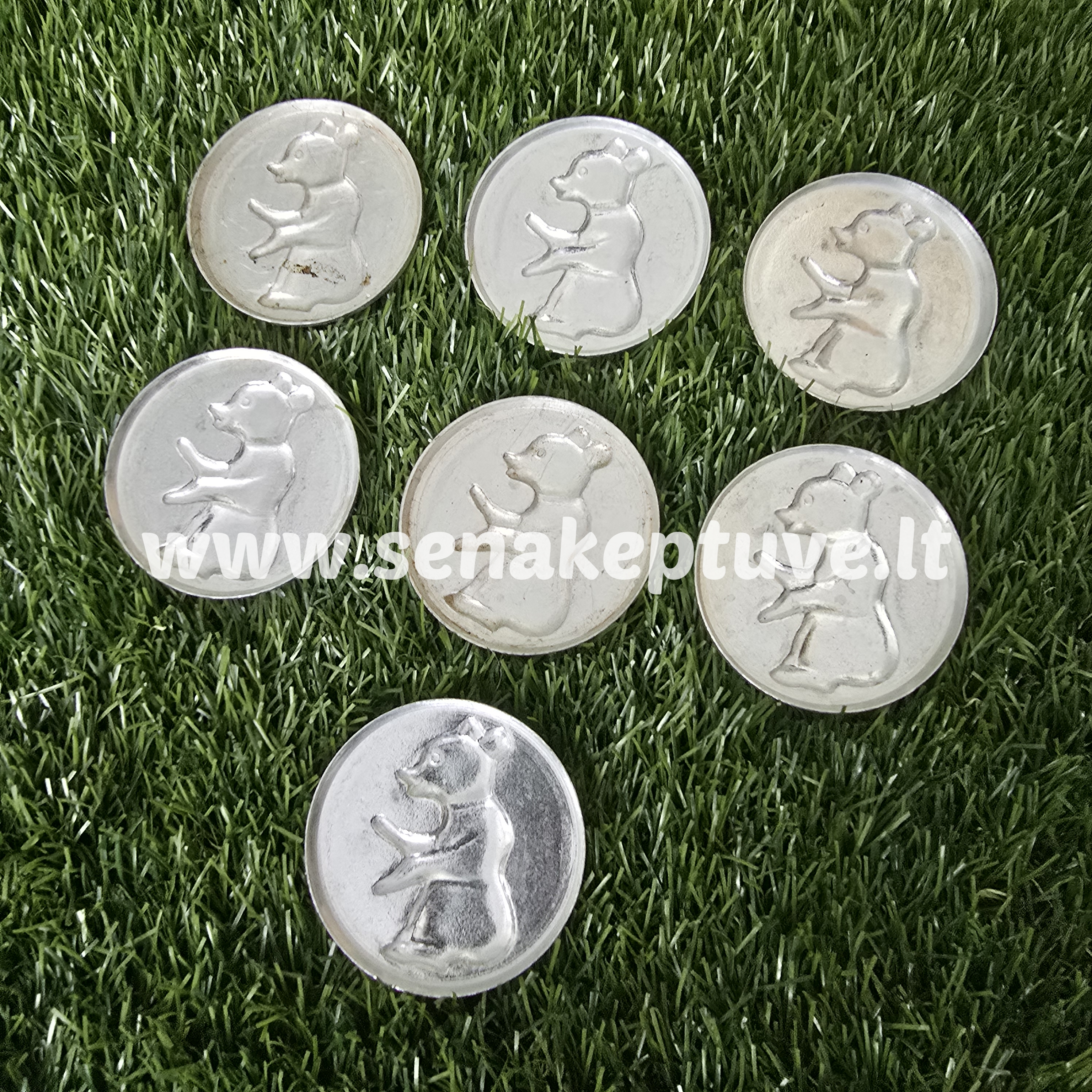 Senovinės šokolado liejimo formelės - meškučiai