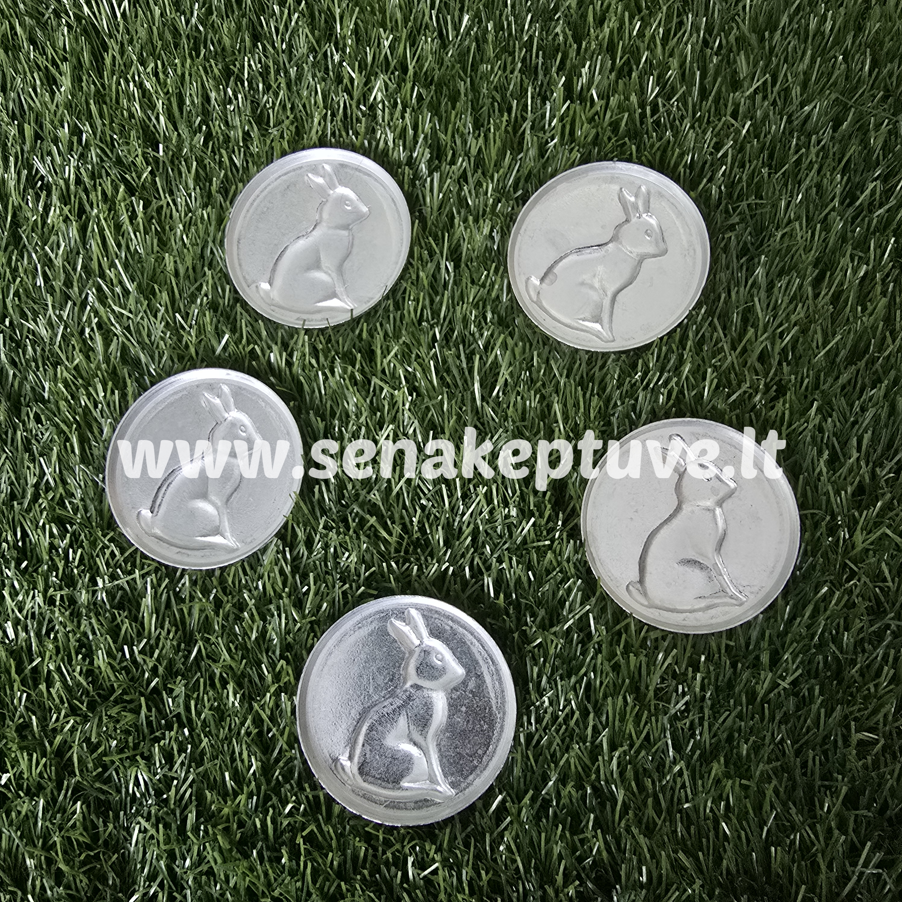 Senovinės šokolado liejimo formelės - zuikučiai