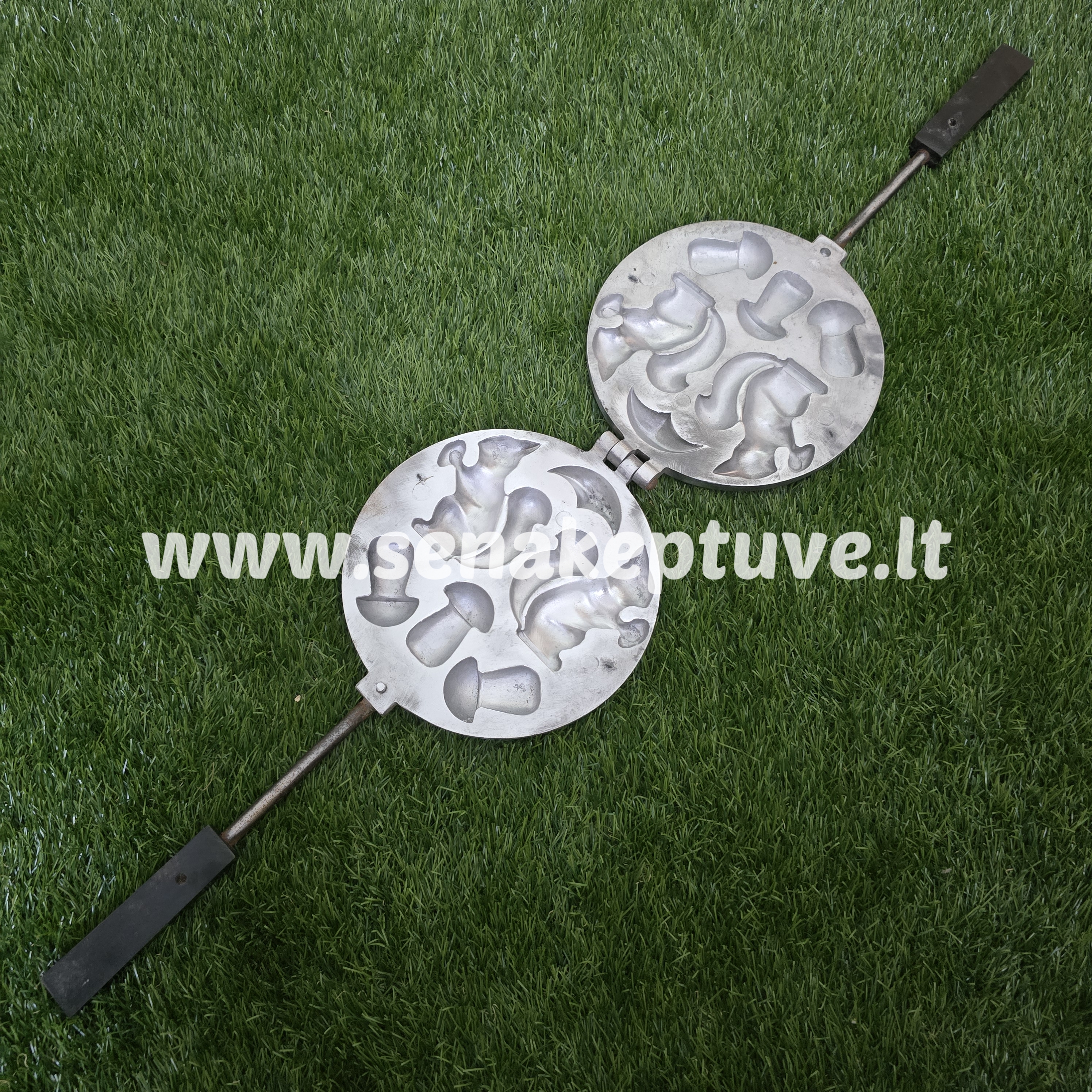 Senovinė asorti keptuvė (2 voveraitės ir 3 grybukai)