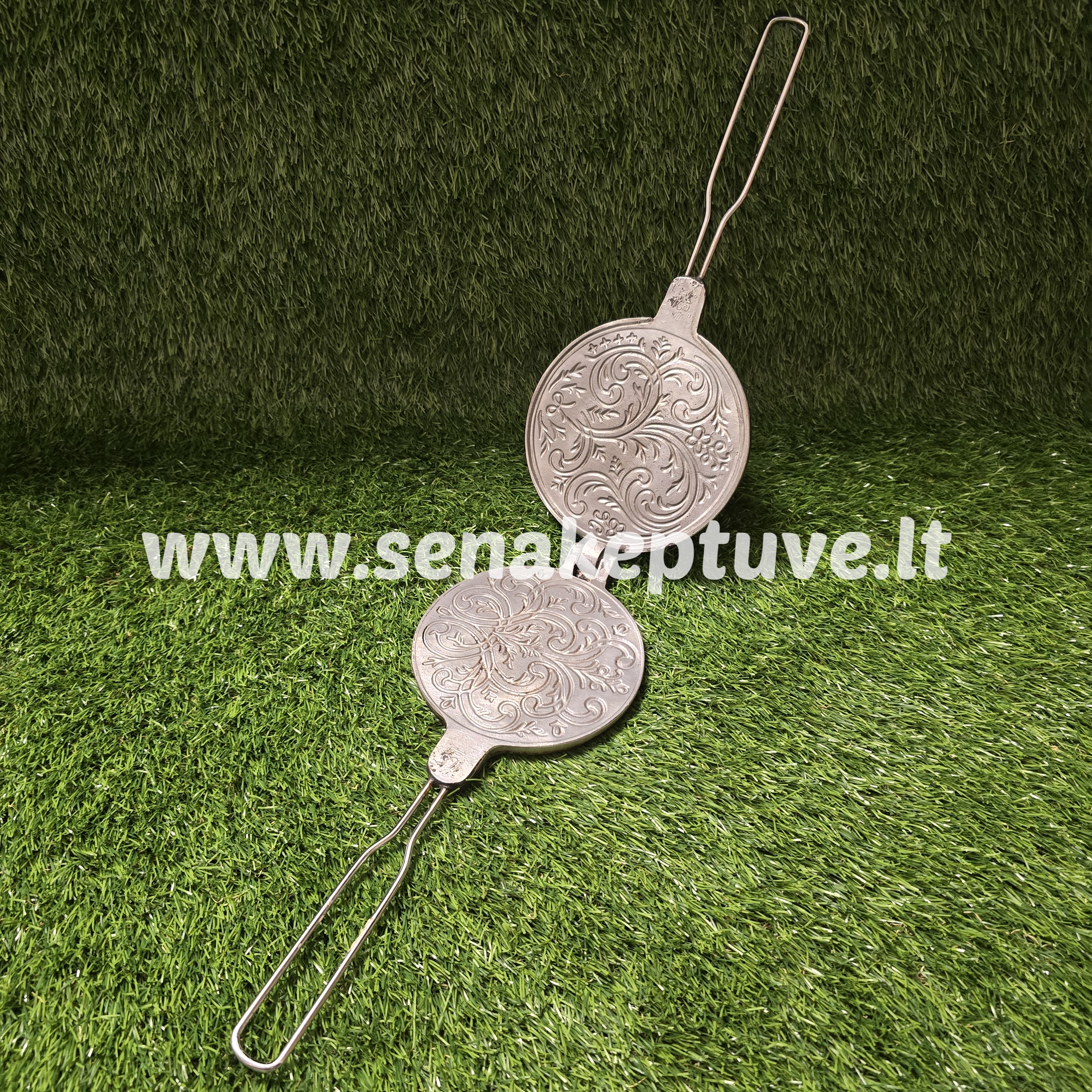 Senovinė plonų vaflių keptuvė