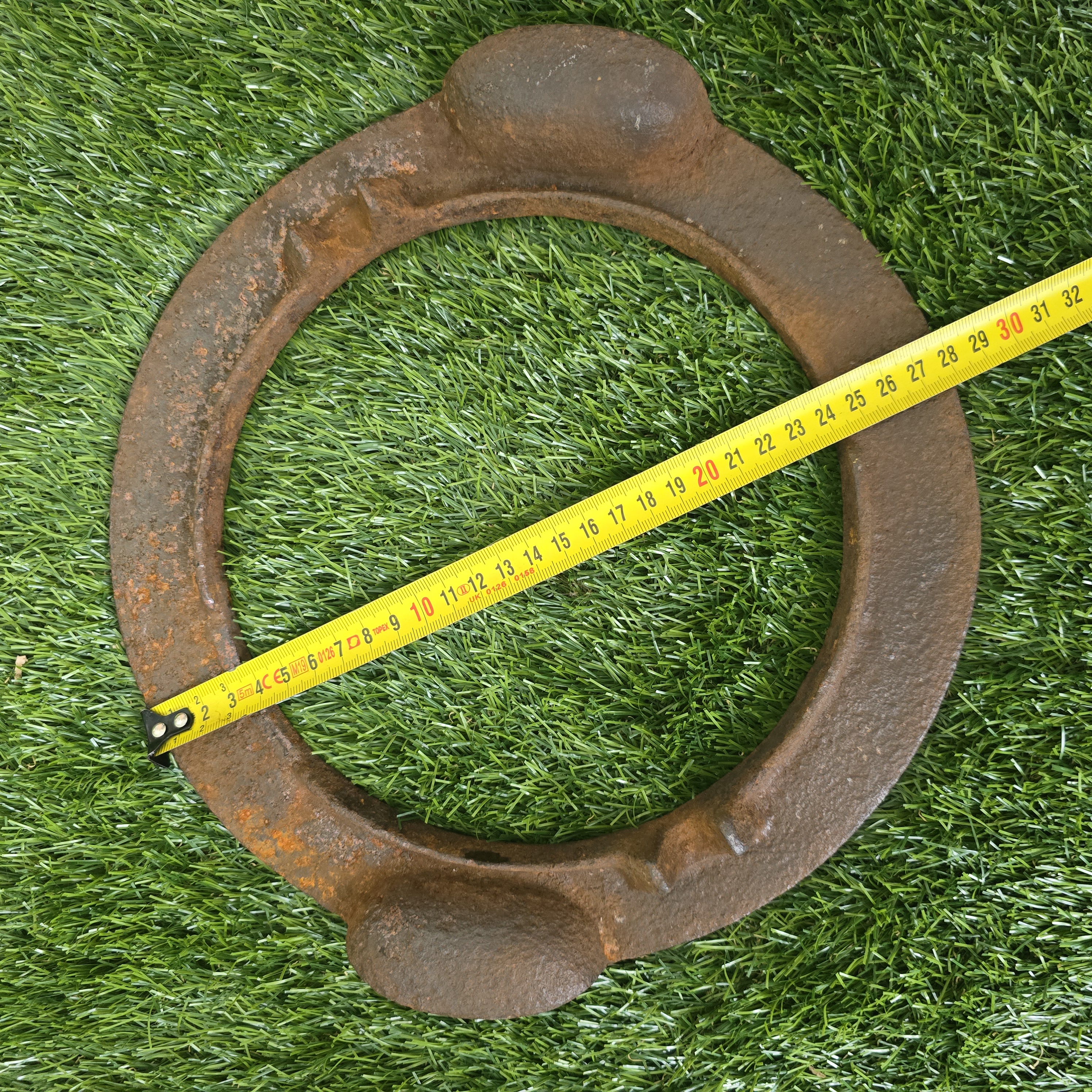 Senovinė vartoma čirvinių blynų keptuvė su rinkėmis