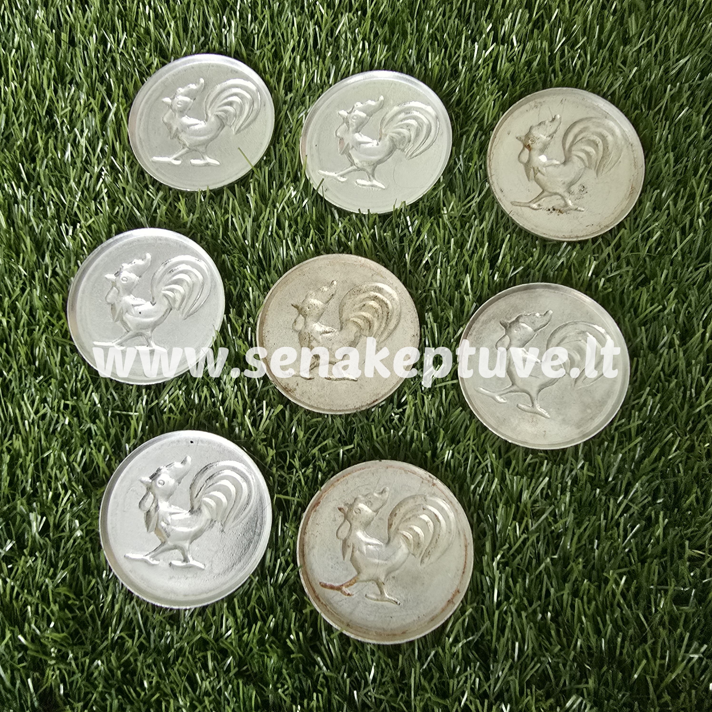 Senovinės šokolado liejimo formelės - gaideliai