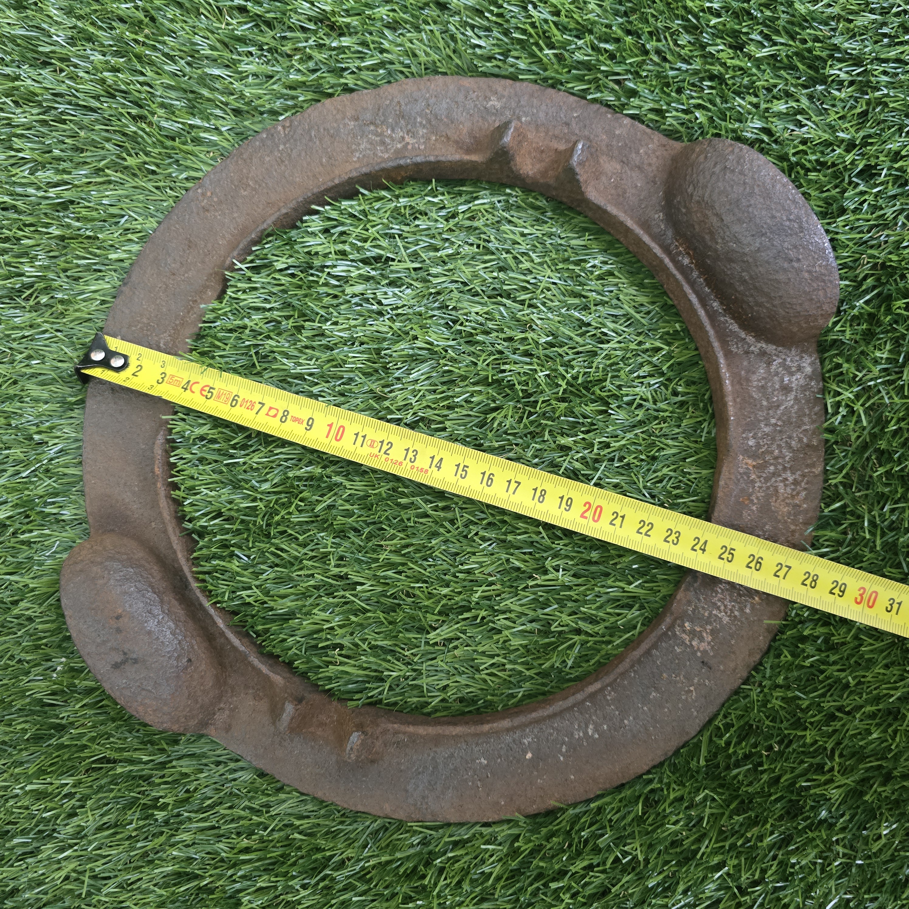 Senovinė vartoma čirvinių blynų keptuvė su rinkėmis