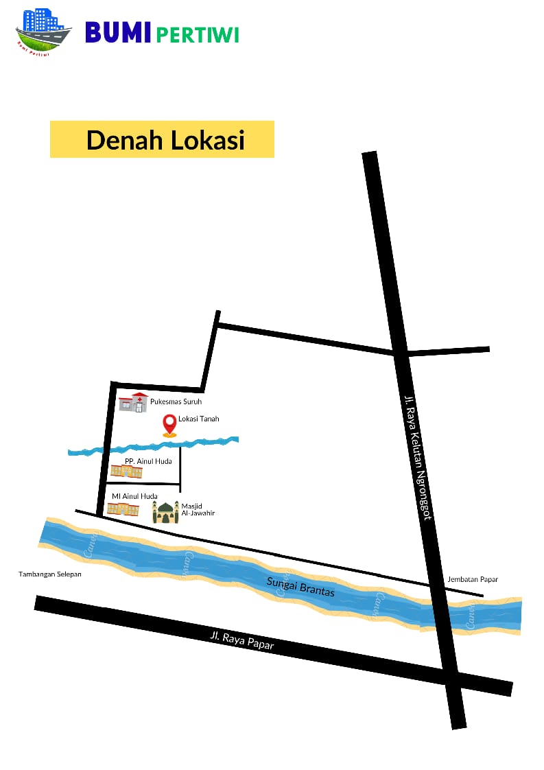 TANAH PEKARANGAN JUWET NGRONGGOT DIJUAL