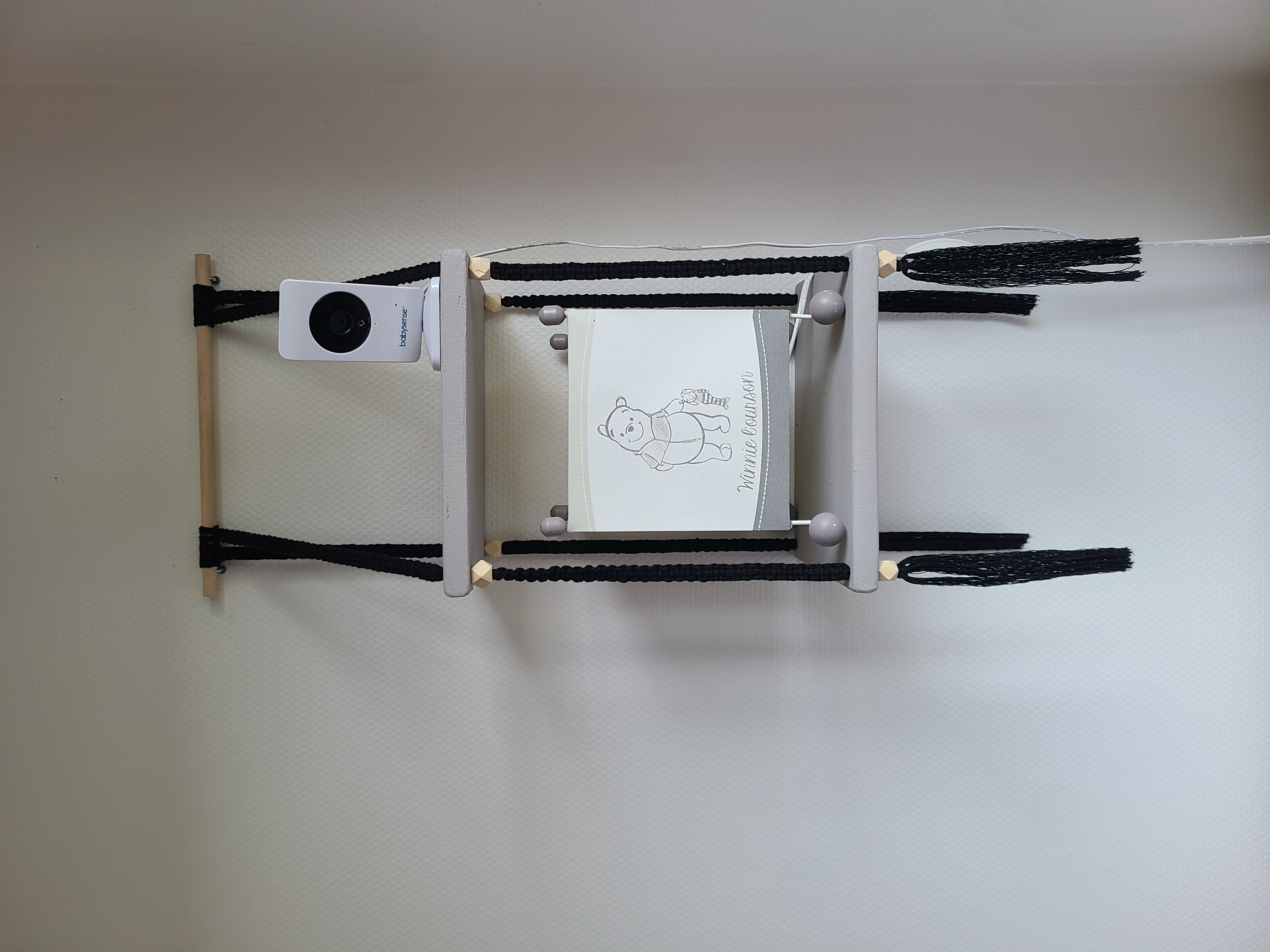 Étagères suspendues en macramé