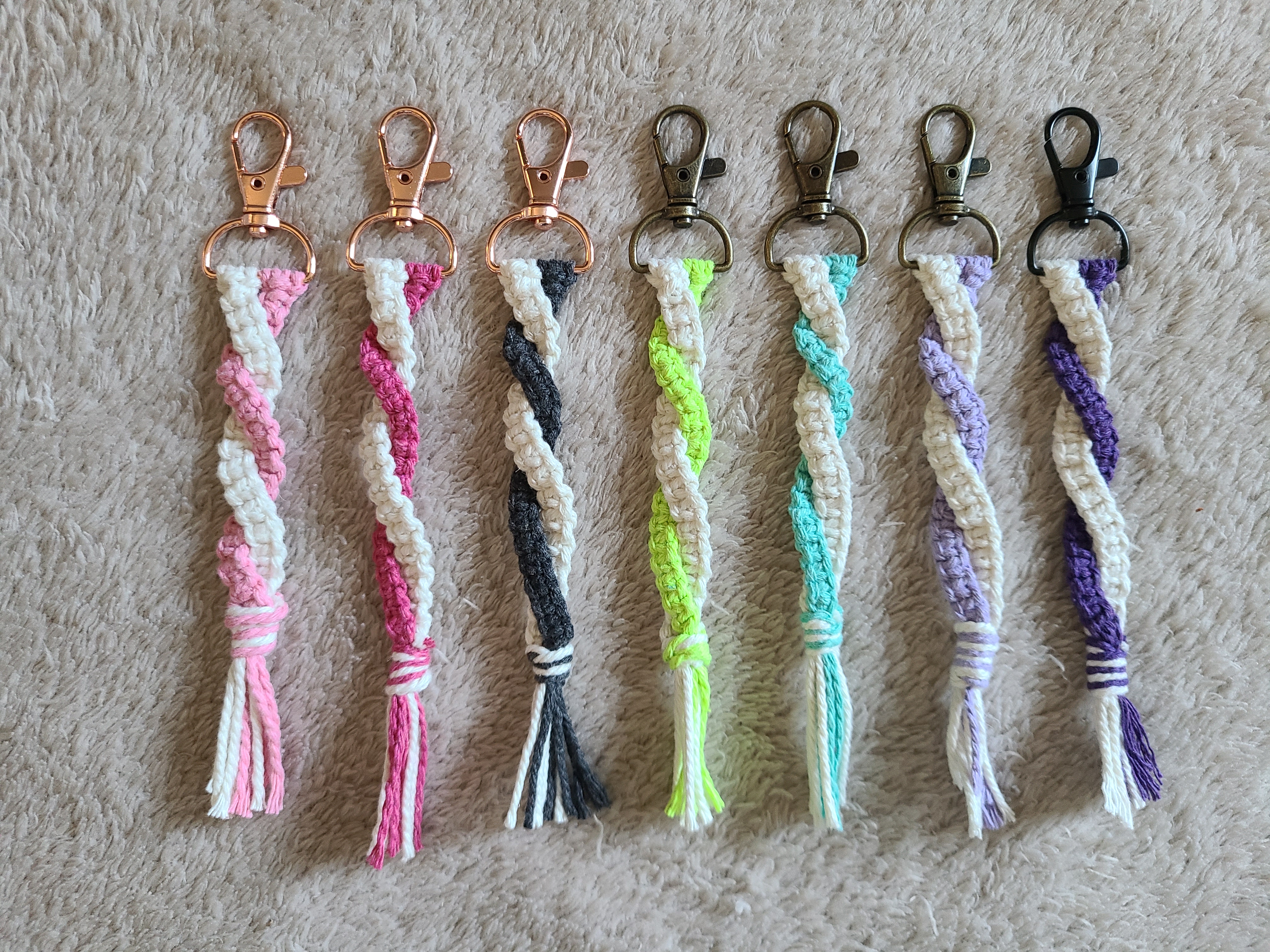 Porte-clefs torsades