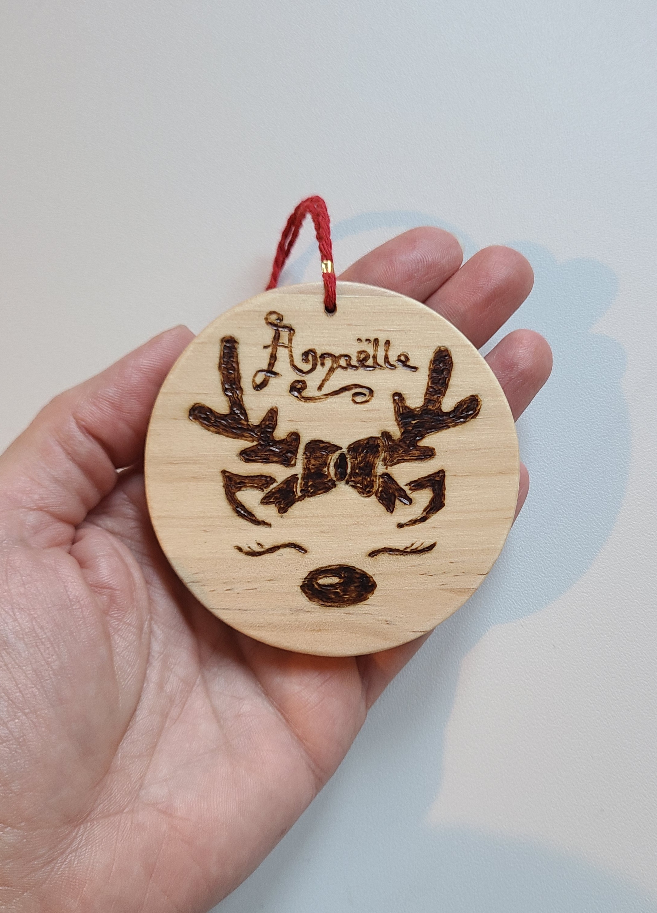 Décoration de Noël à suspendre en bois pour enfant