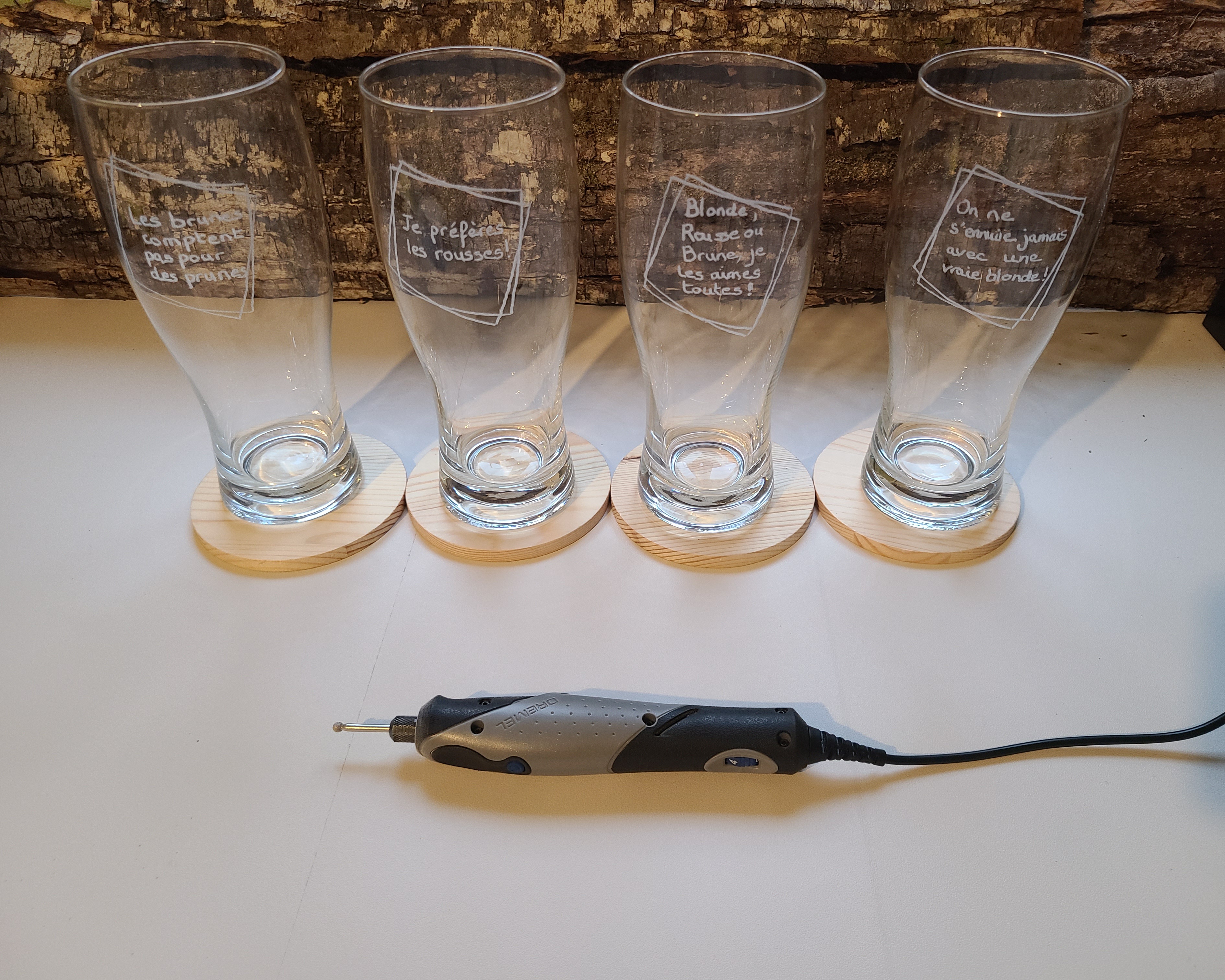 Verres à bière personnalisés