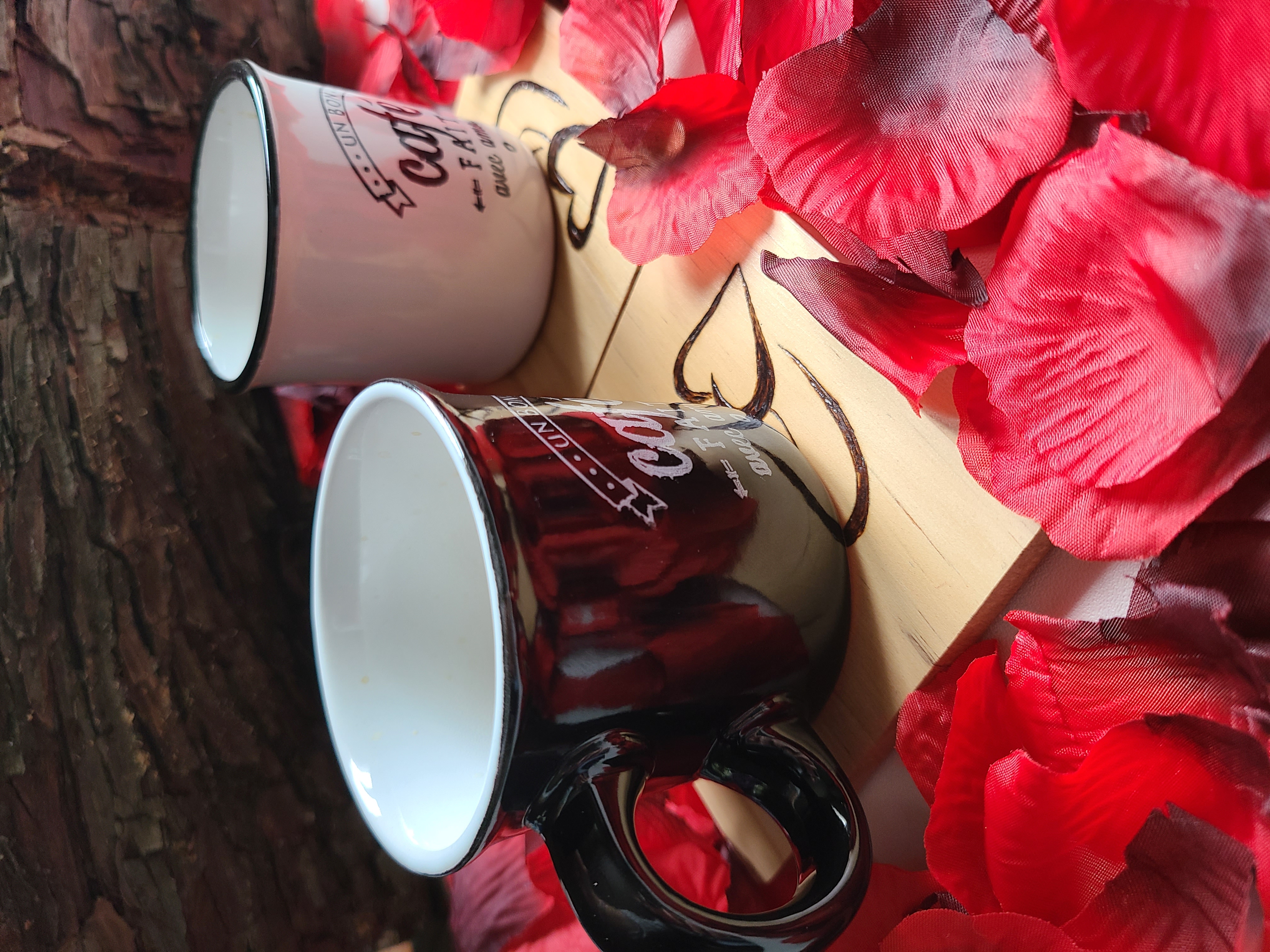 Sous-tasses assorties