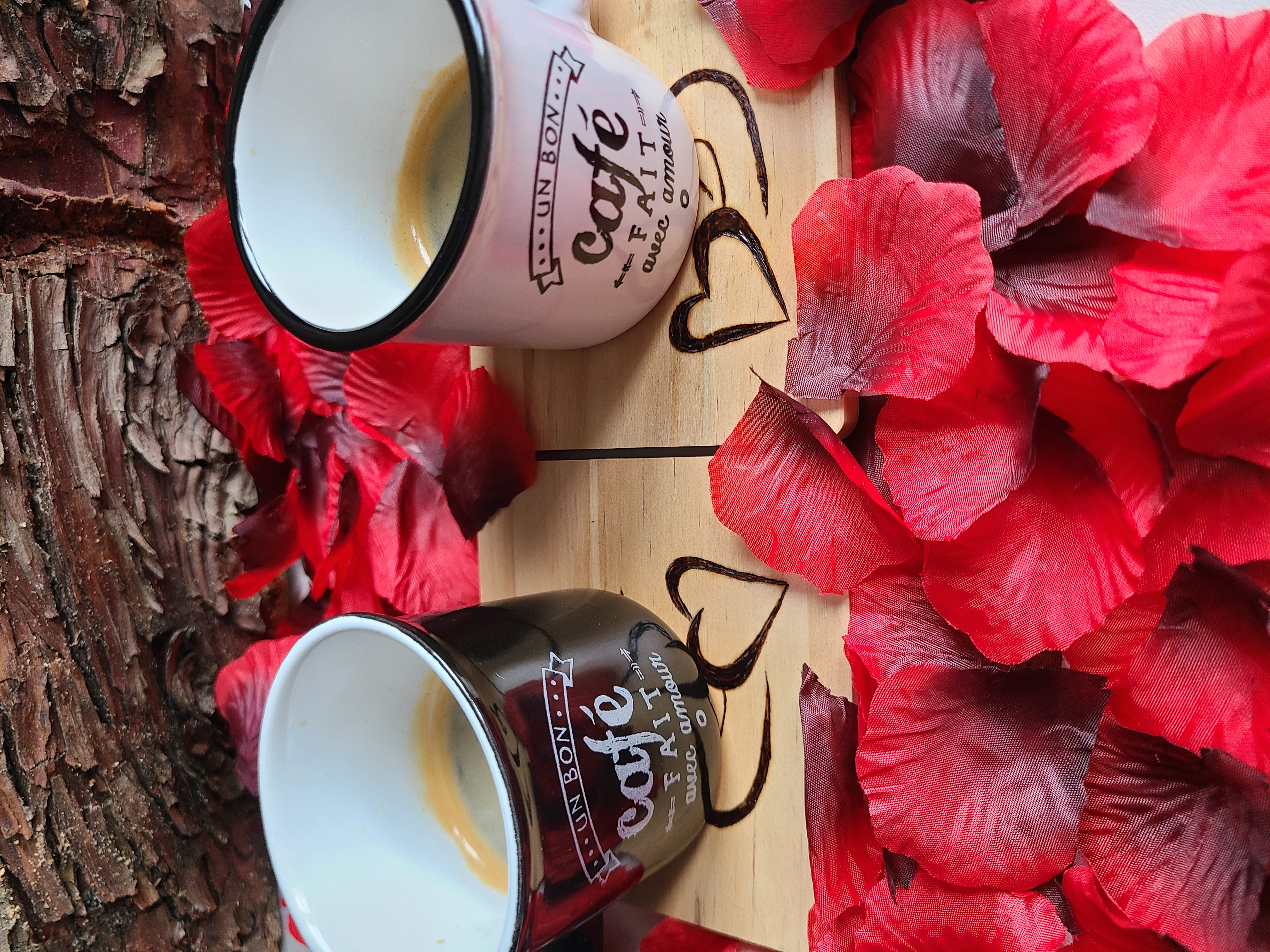 Sous-tasses assorties
