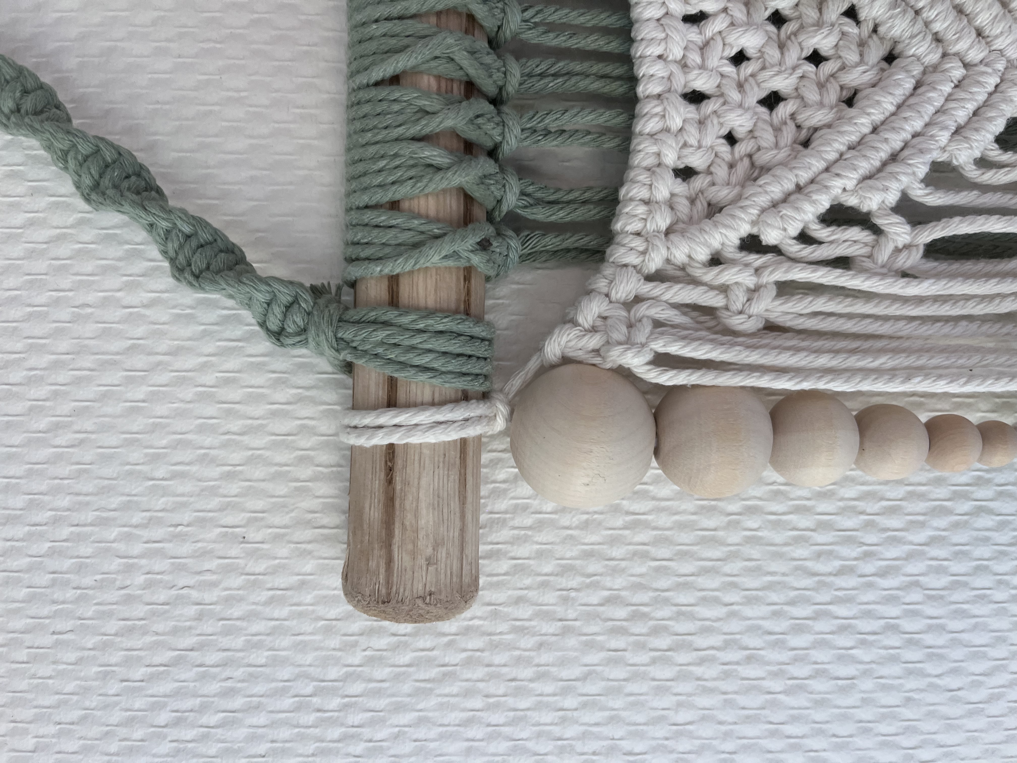 Porte-photos en macramé