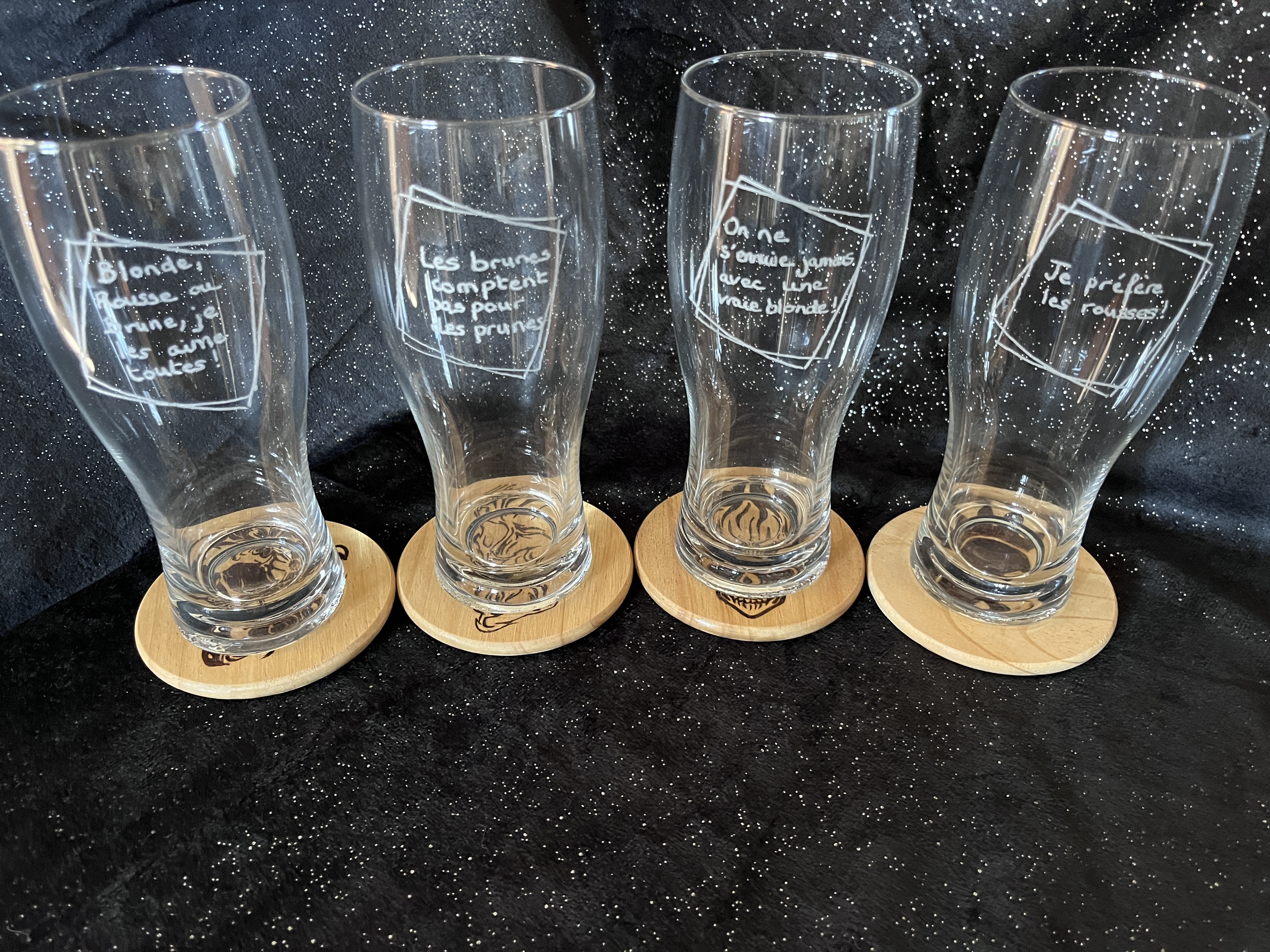 Verres à bière personnalisés