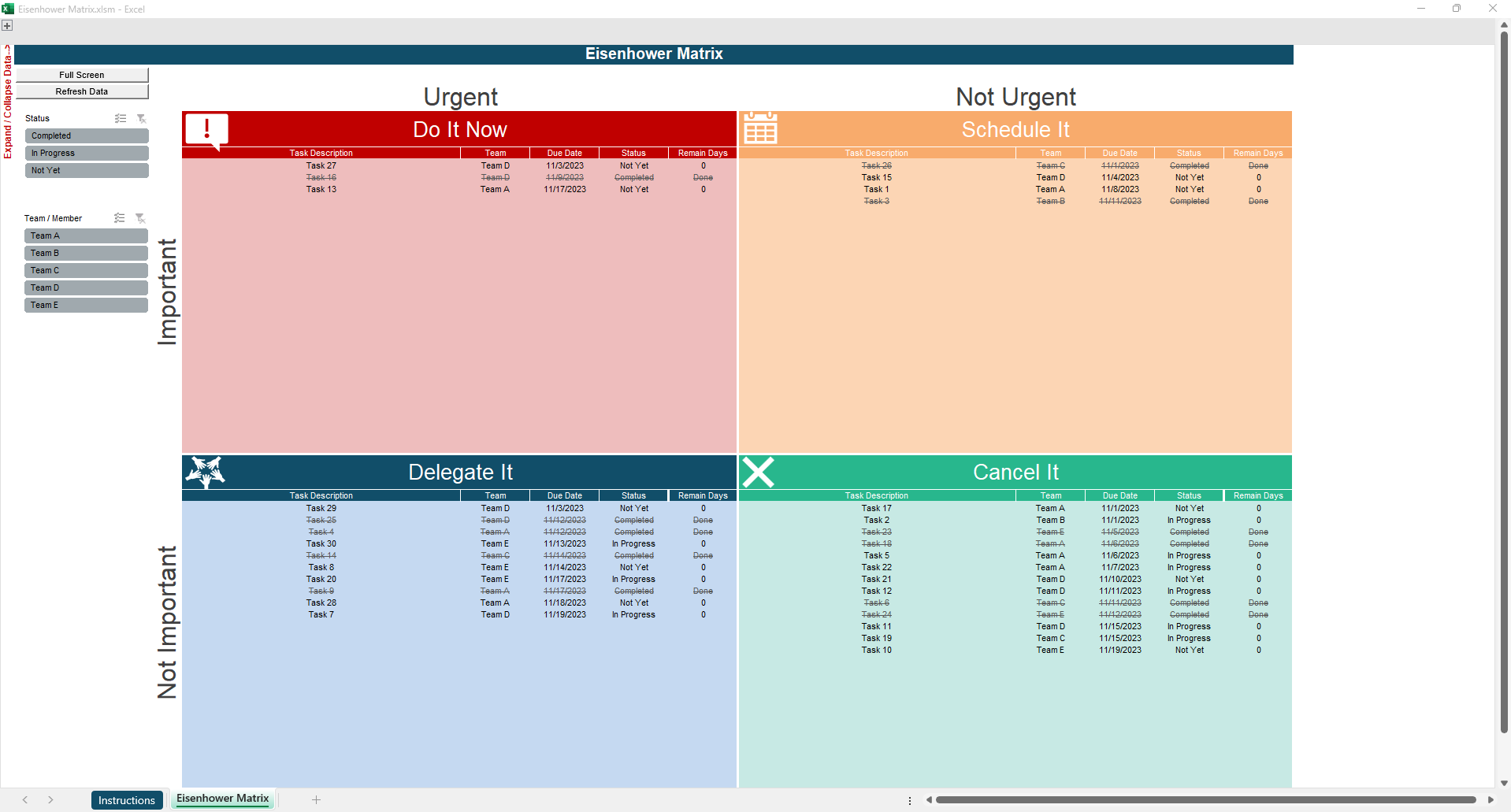 Project Management Templates Package
