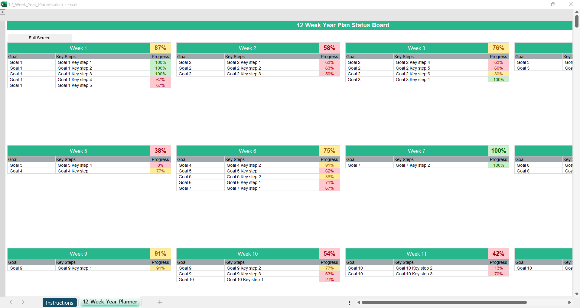 Personal Growth & Planning Templates Package