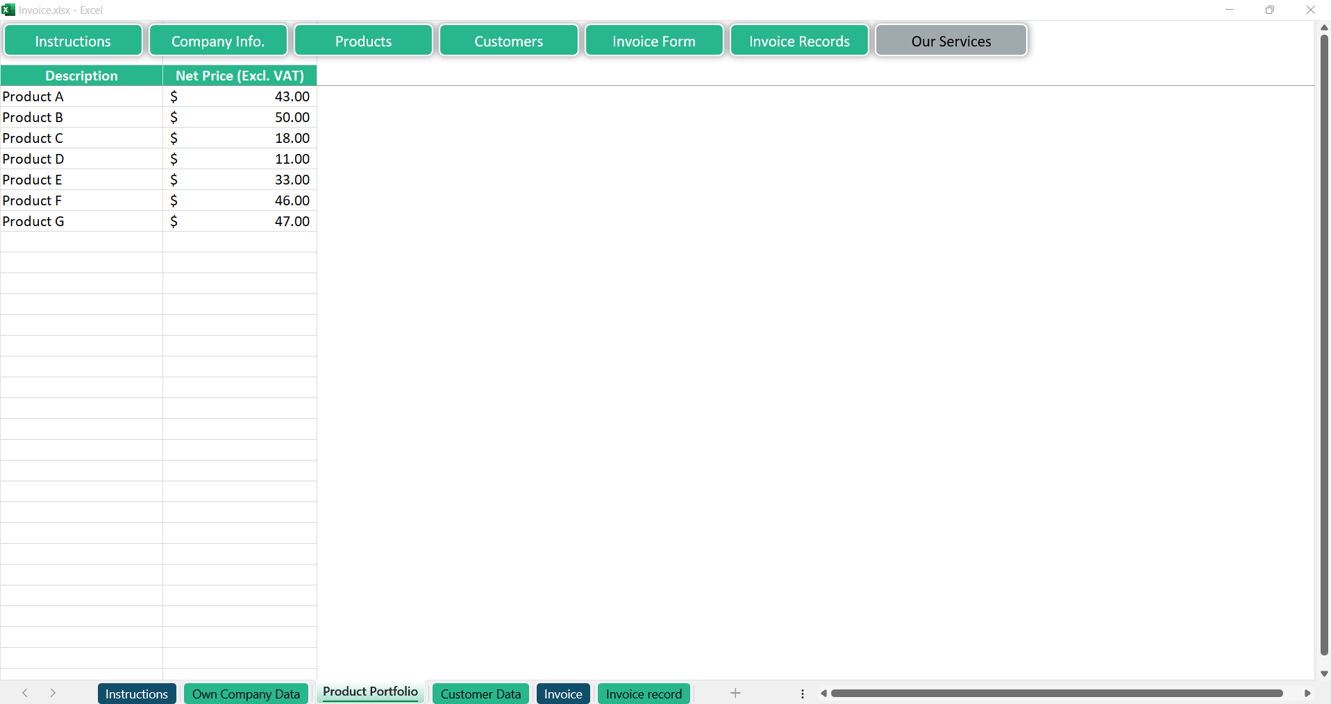 Invoice simple