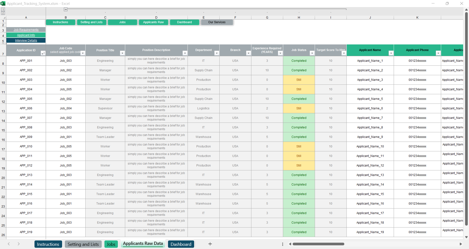 Applicant Tracking System