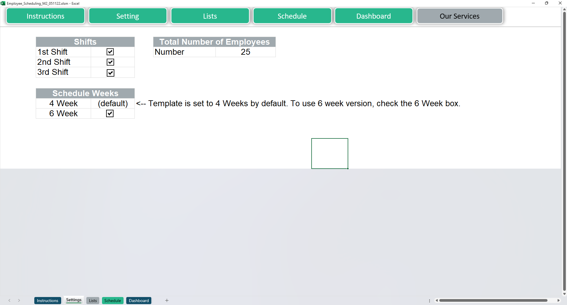 Employee Scheduling