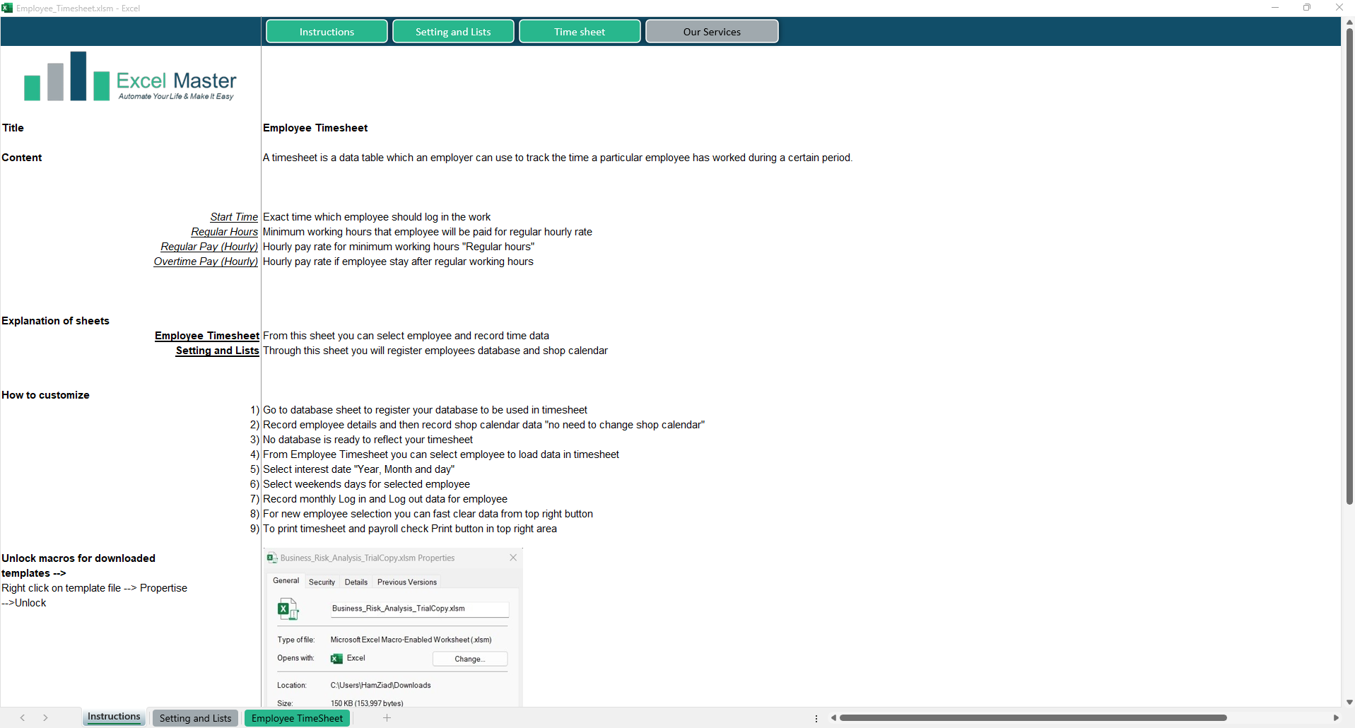 Employee Timesheet
