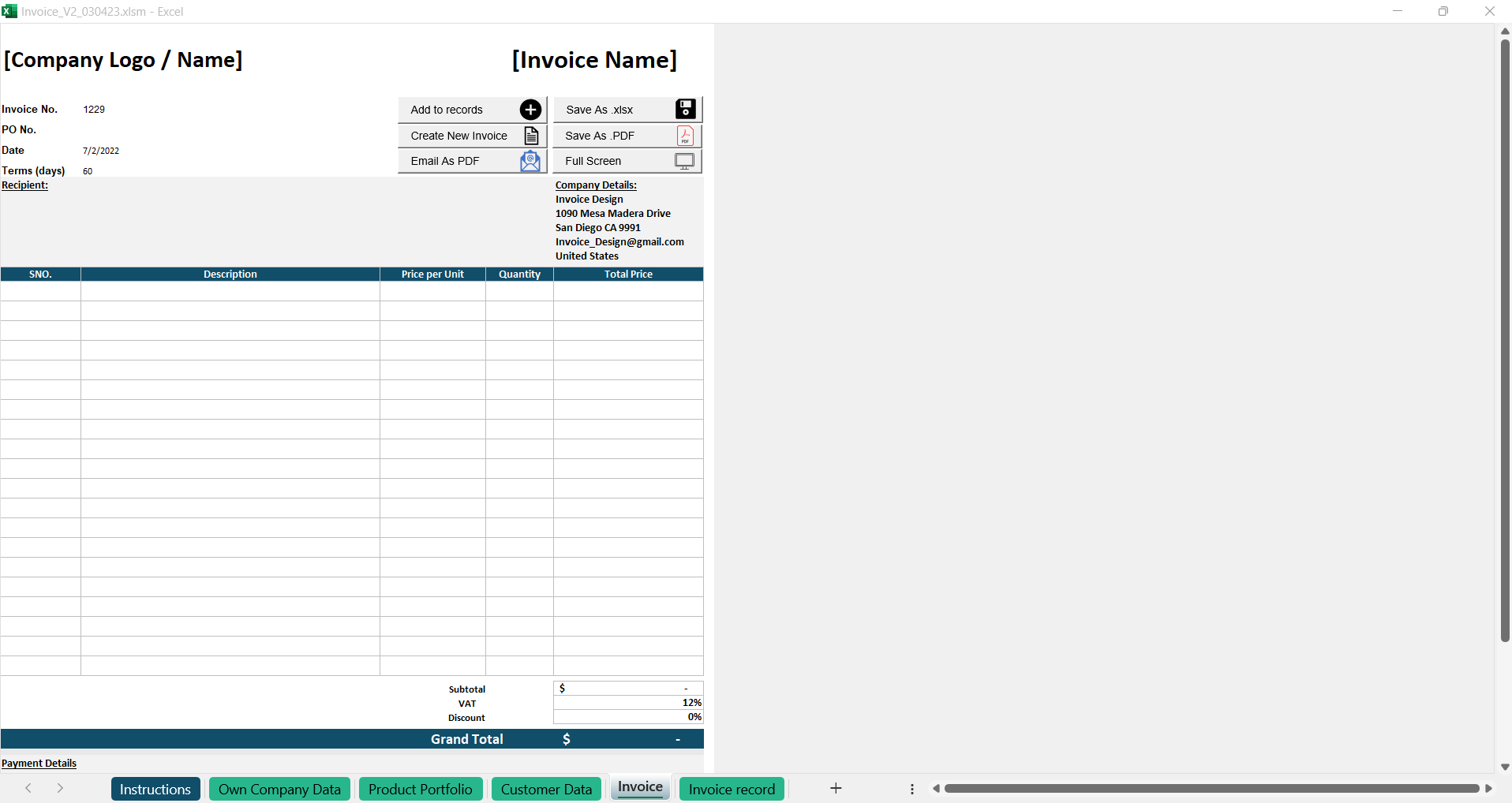 Invoice Automated