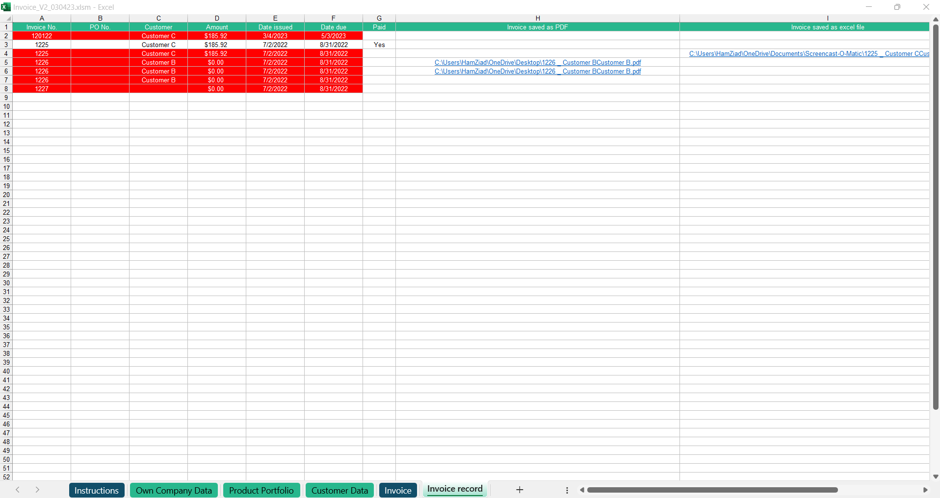 Invoice Automated