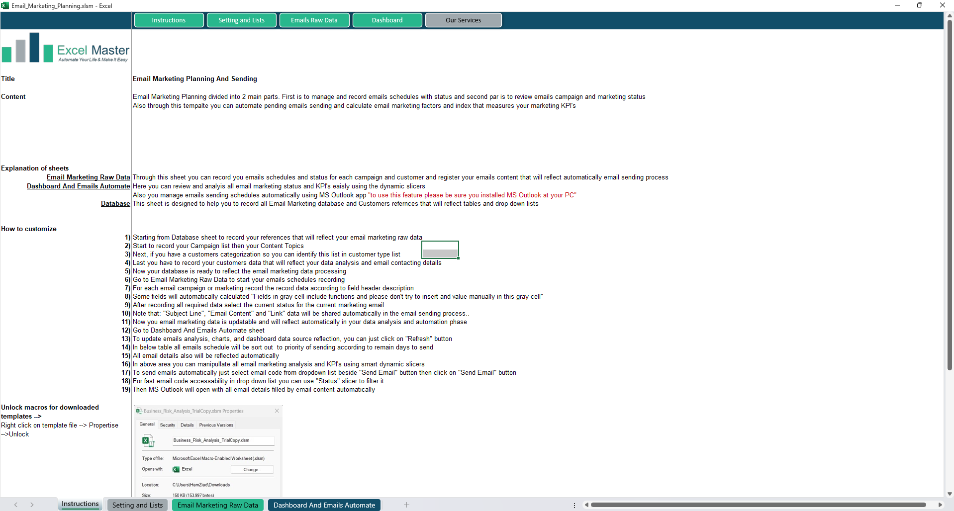 Email Marketing Planning