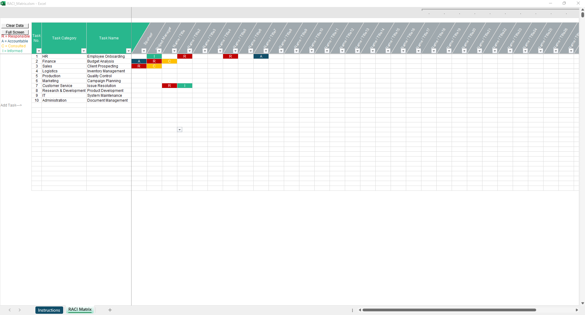 RACI Matrix