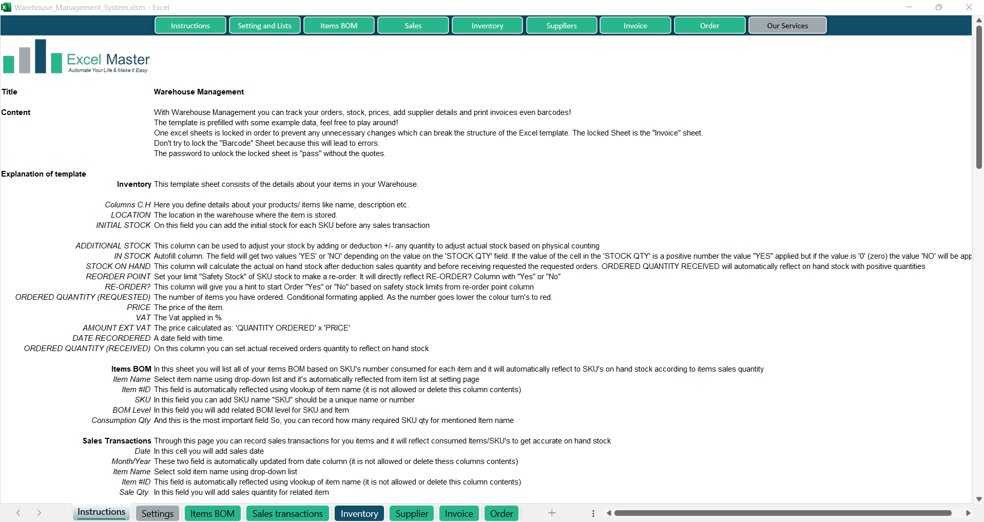 Warehouse Management System