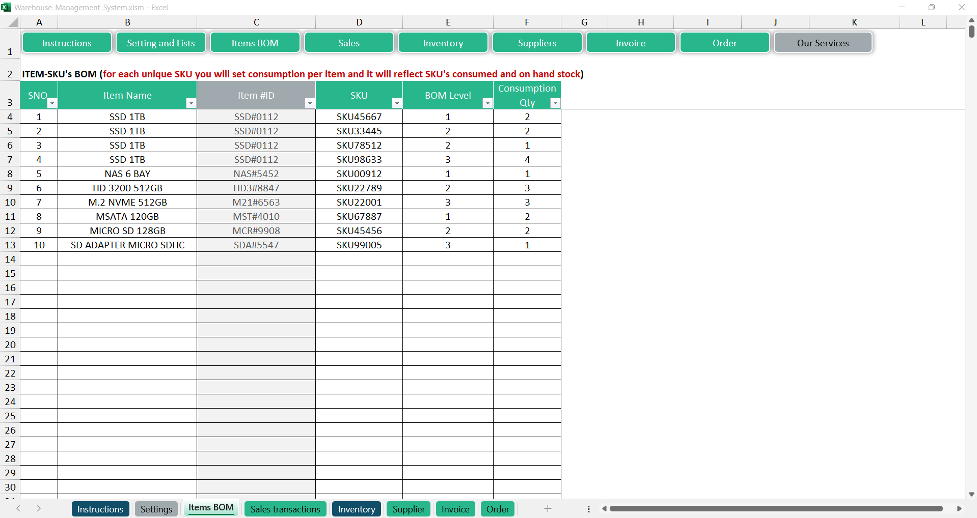 Warehouse Management System