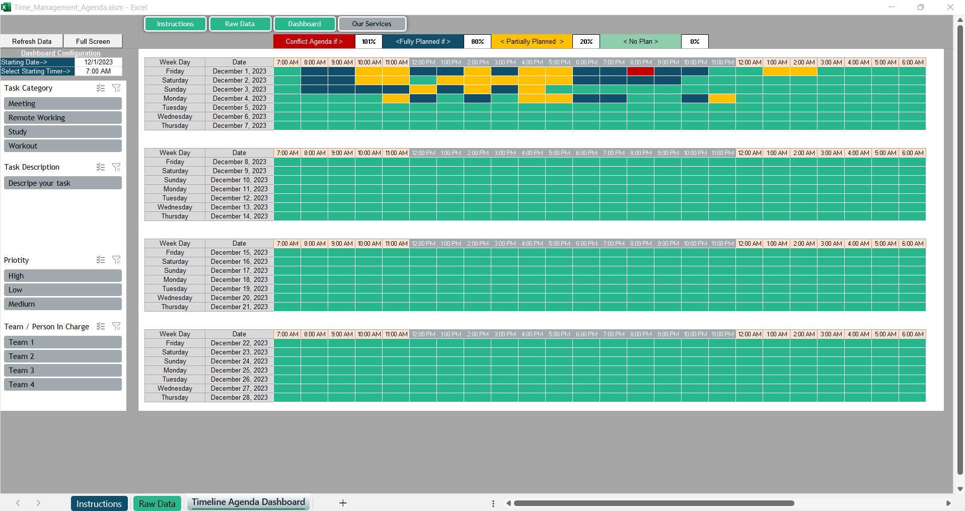 Time Management Agenda