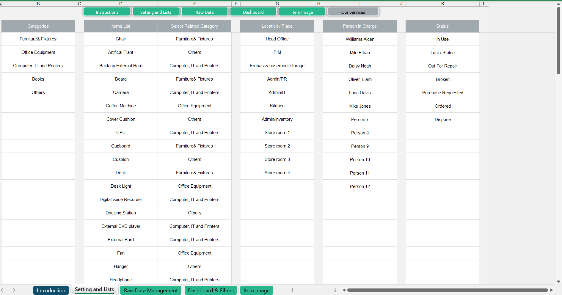 Assets Inventory Management