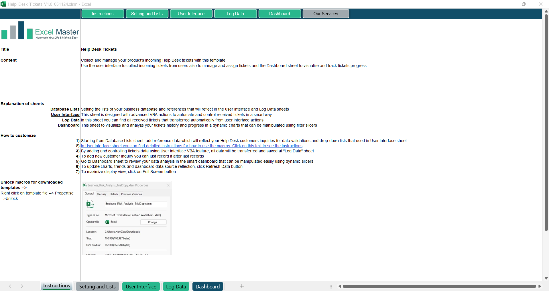 Help Desk Tickets