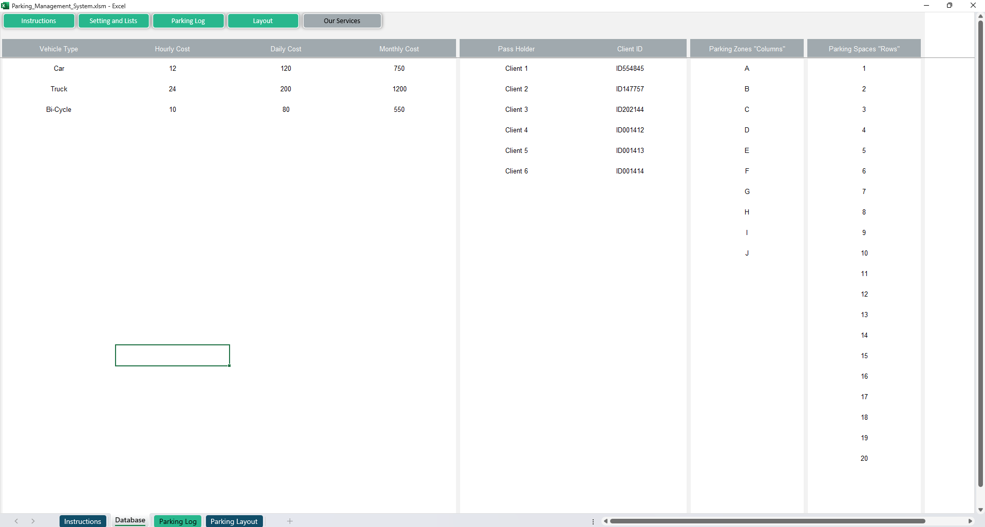 Parking Management System