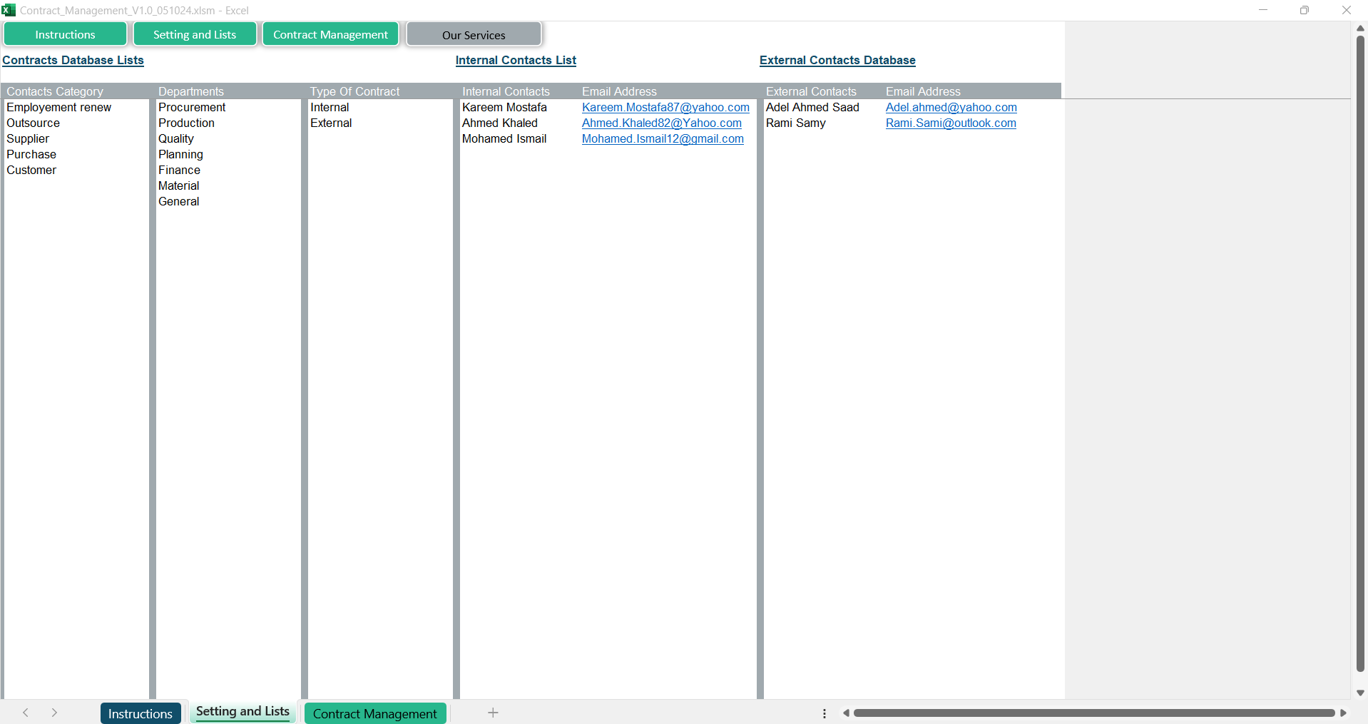 Contract Management