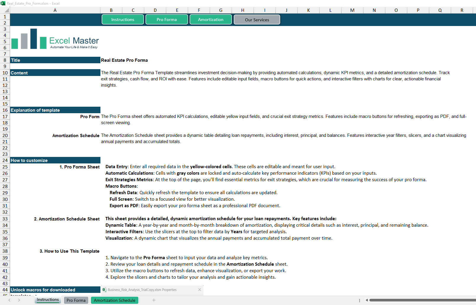 Real Estate Pro Forma