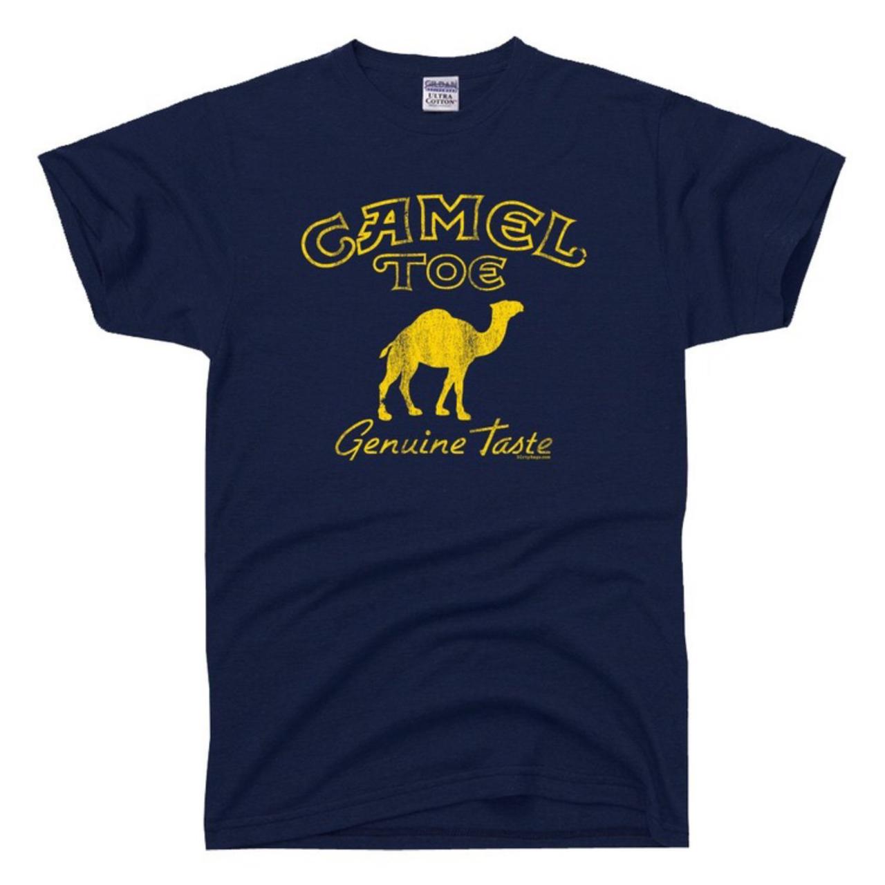 Blue Printed T-Shirts For Men: Camel Toe Genuine Taste