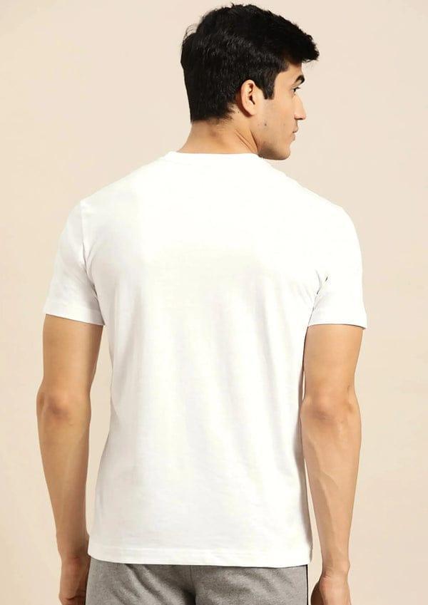 Men's White Plain T-Shirt