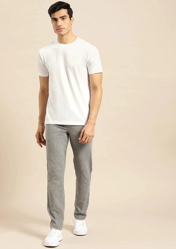 Men's White Plain T-Shirt