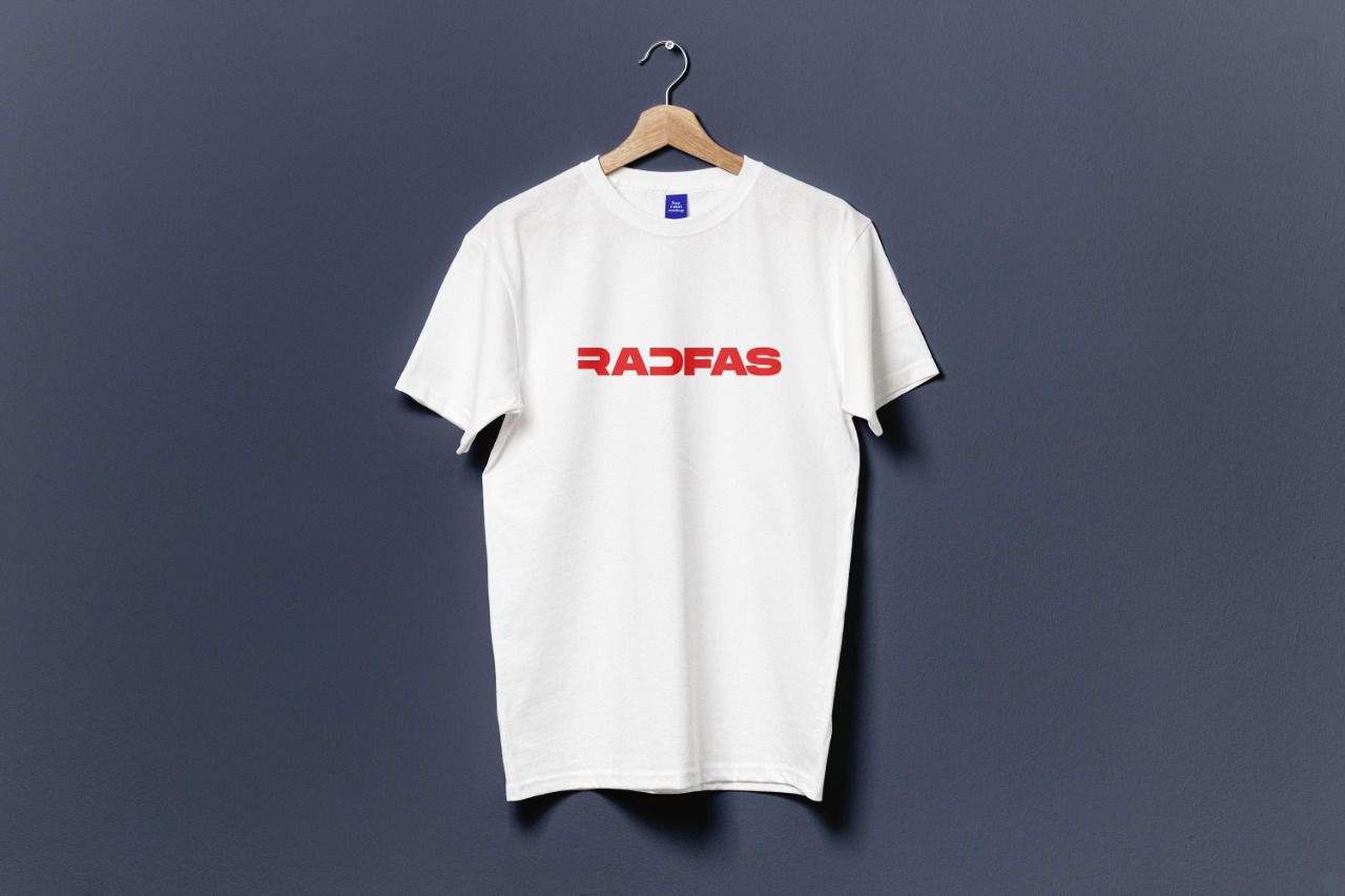 White T-Shirt with RADFAS Logo